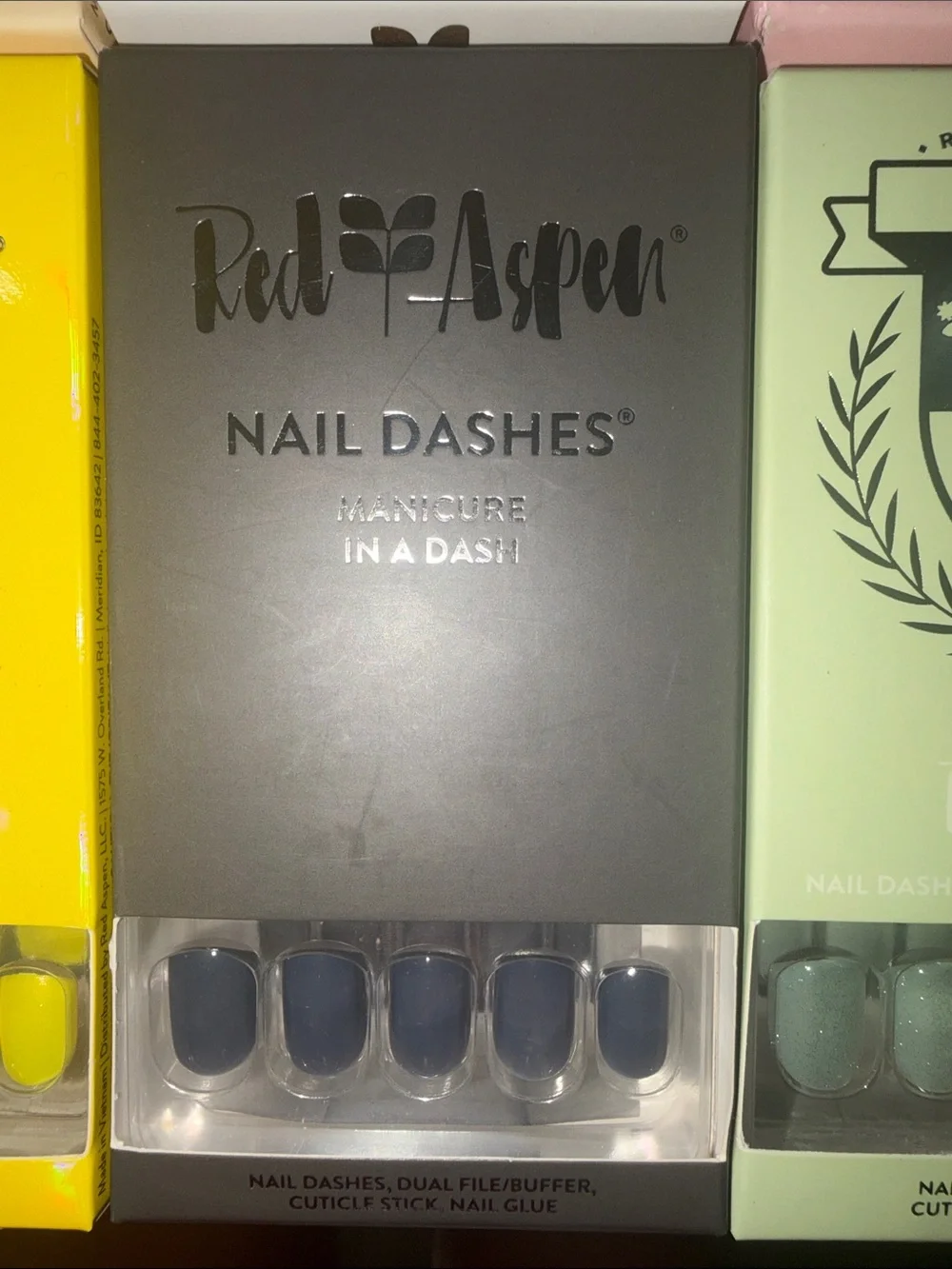 Red Aspen Nail Dashes Press-On Nails - Multi Color Pack